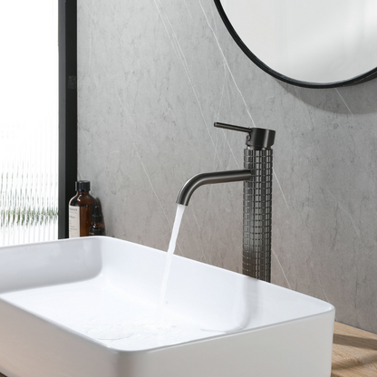 Hoge wastafelkraan Angelica - Gunmetal grey