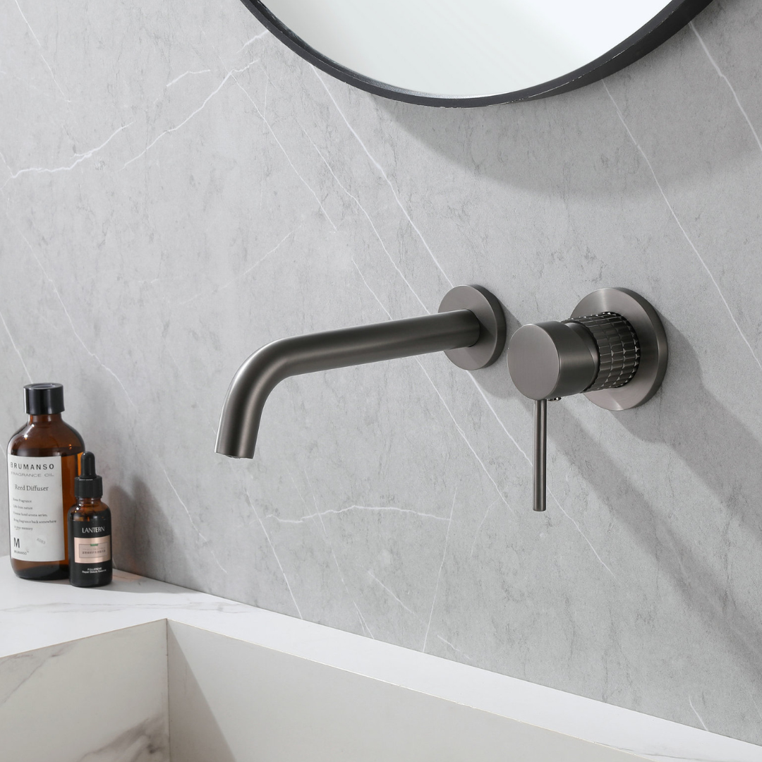 Inbouw wastafelkraan Angelica - Gunmetal grey