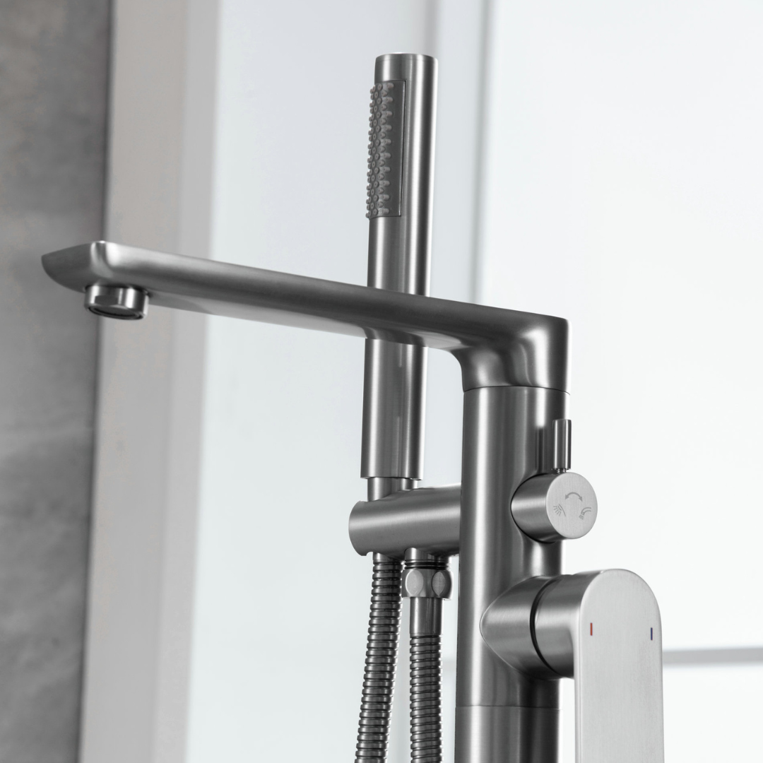 Vrijstaande badkraan Emilia - Gunmetal grey