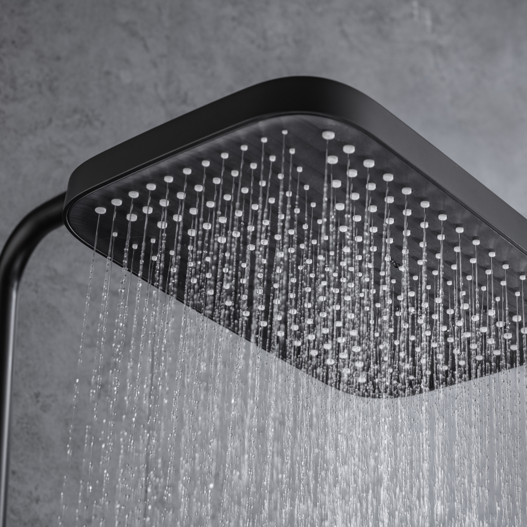 Opbouw Regendoucheset – Fabiano – Digitaal Display – Matt black