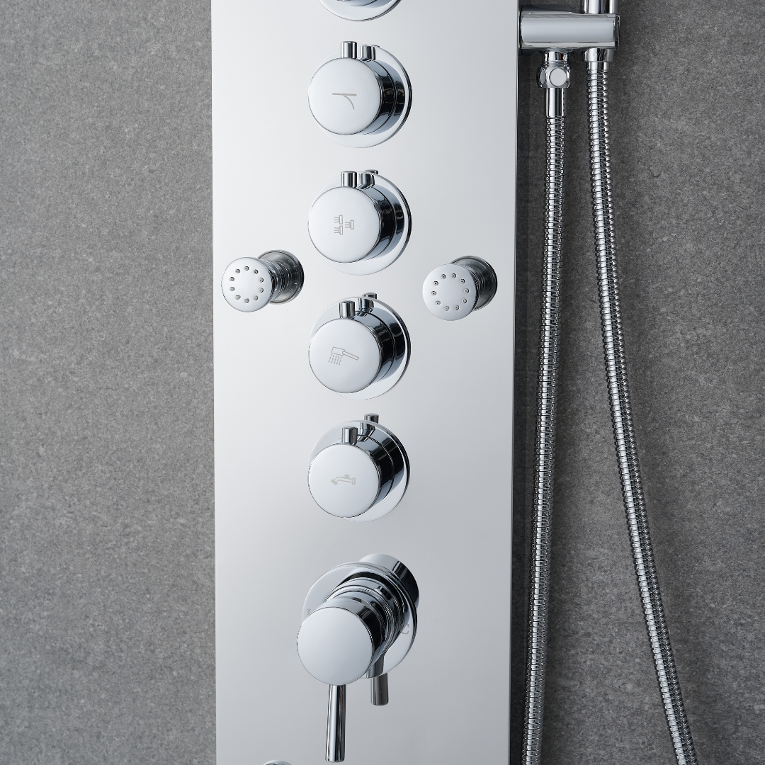Douchepaneel Nana – Waterval – Massagejets – Chrome