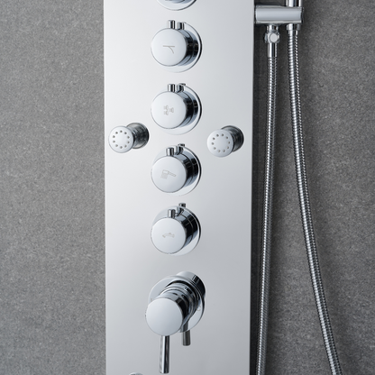 Douchepaneel Nana – Waterval – Massagejets – Chrome