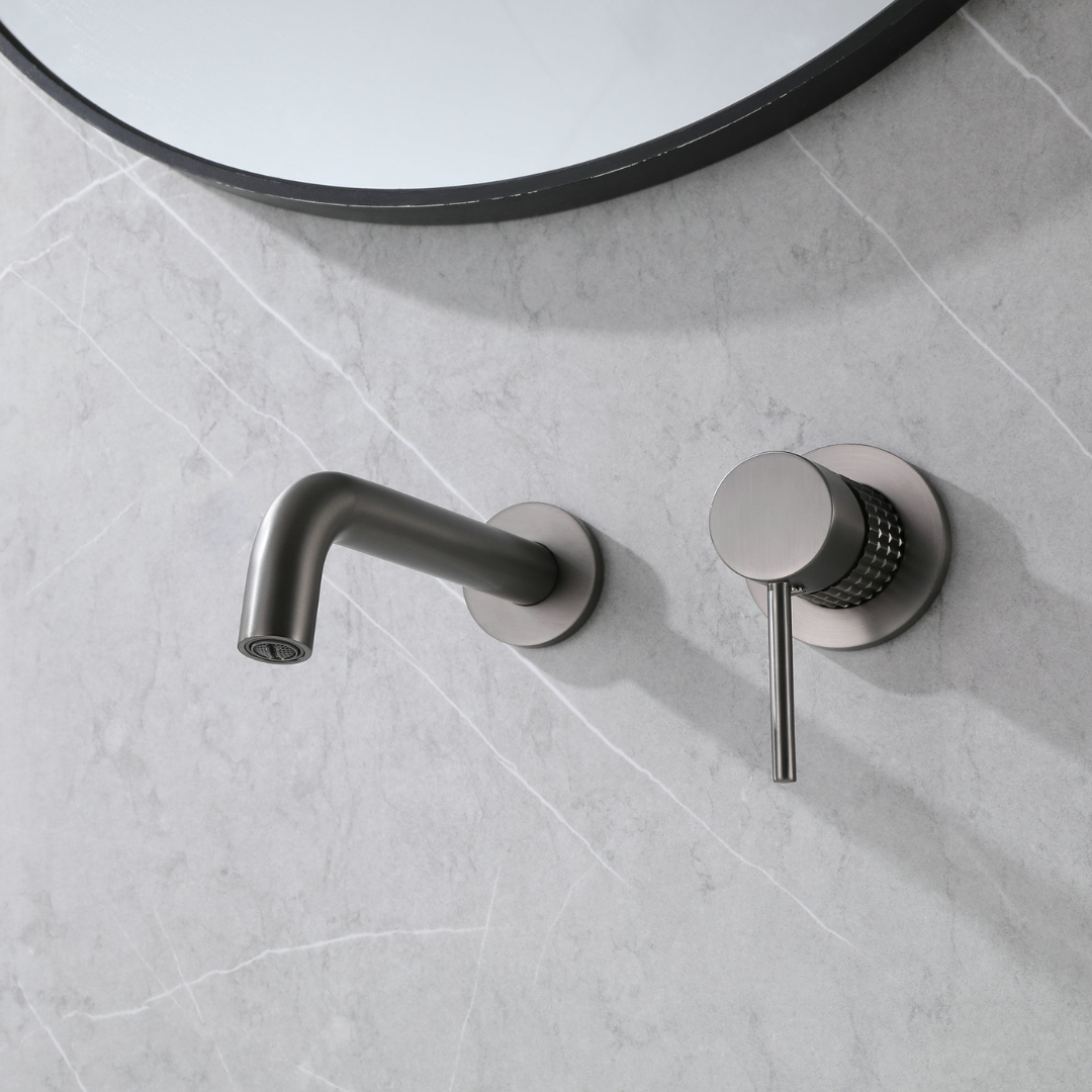 Inbouw wastafelkraan Angelica - Gunmetal grey