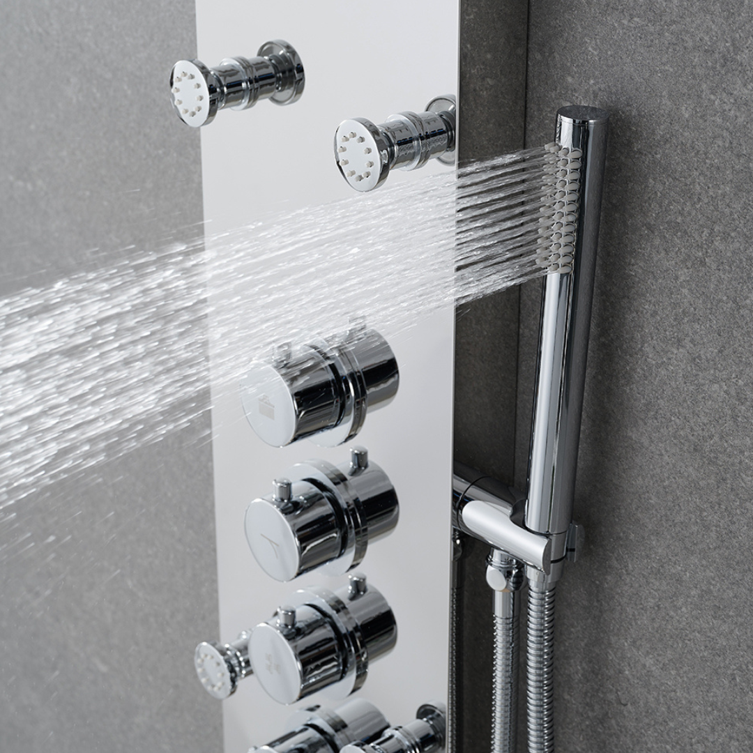 Douchepaneel Nana – Waterval – Massagejets – Chrome