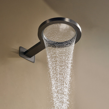 Thermostatische Inbouw Regendoucheset – Marino – Waterval & Staafhanddouche - Digitale Regeling – Gunmetal Grey