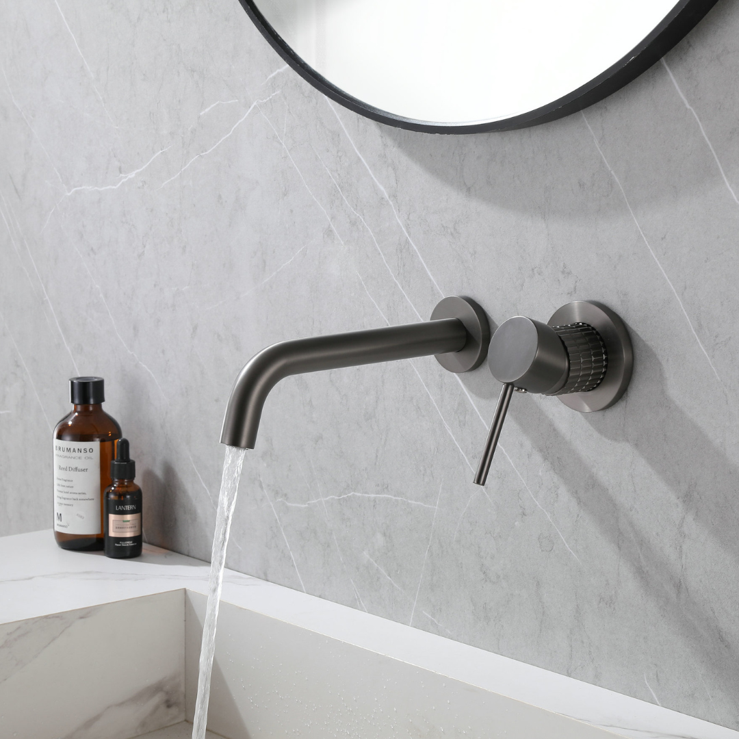 Inbouw wastafelkraan Angelica - Gunmetal grey