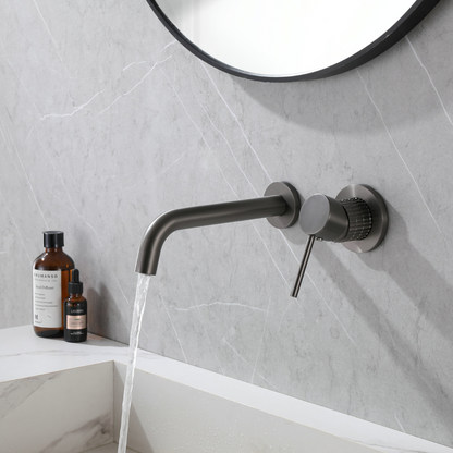 Inbouw wastafelkraan Angelica - Gunmetal grey