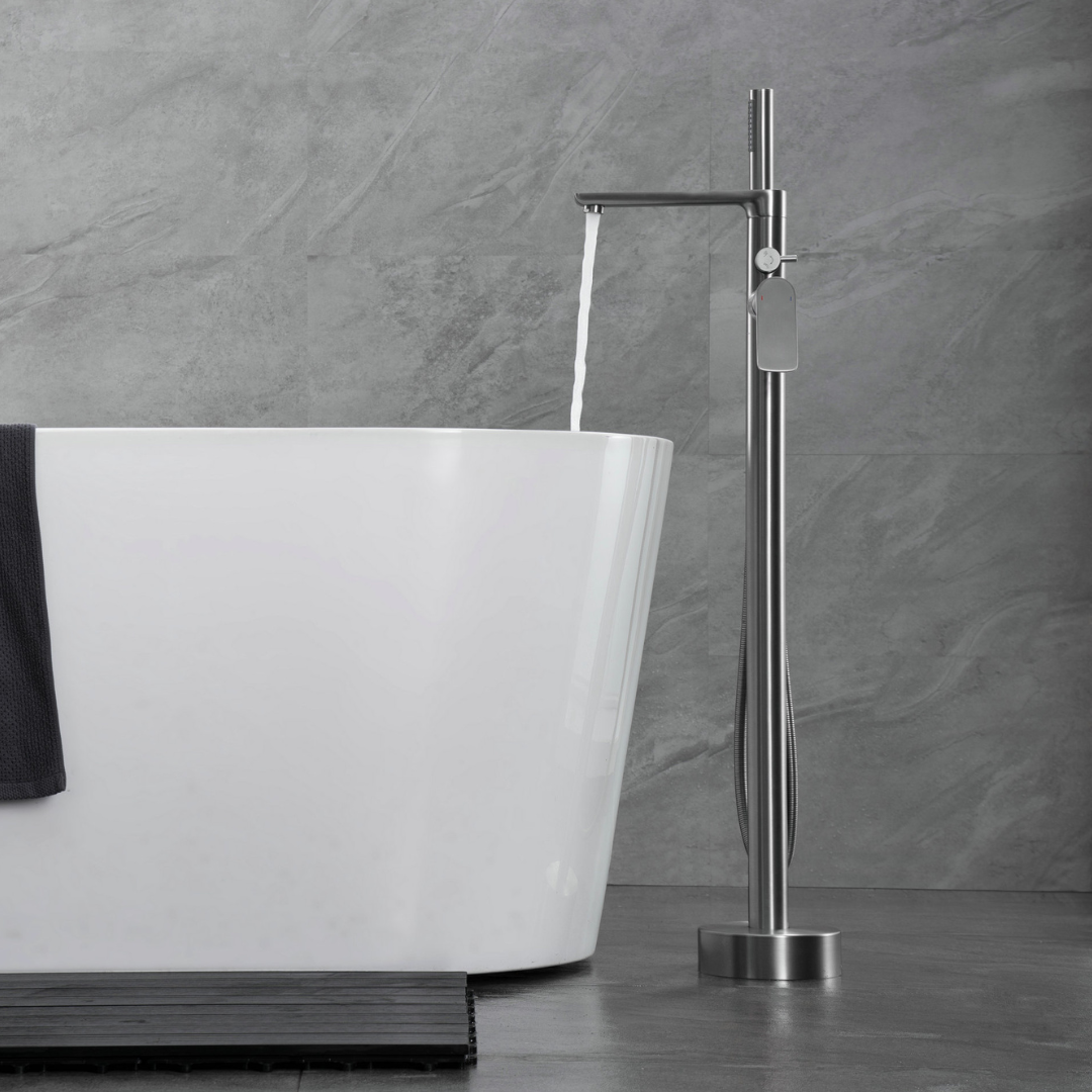 Vrijstaande badkraan Emilia - Gunmetal grey