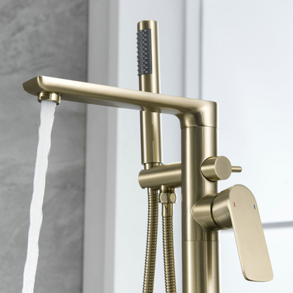 Vrijstaande badkraan Emilia - Brushed gold