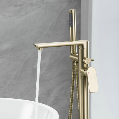 Vrijstaande badkraan Emilia - Brushed gold