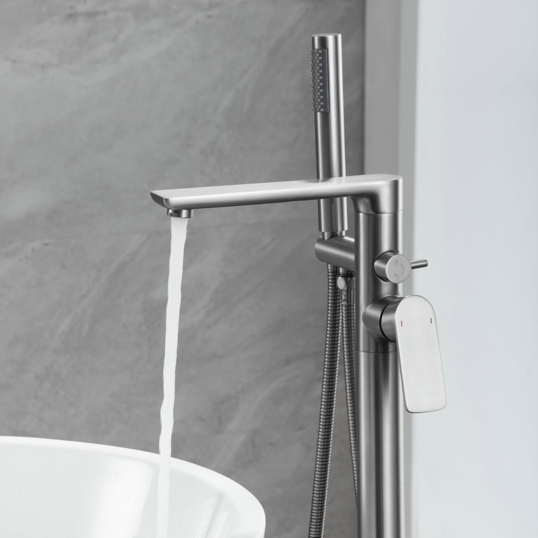 Vrijstaande badkraan Emilia - Gunmetal grey