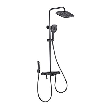 Opbouw Regendoucheset – Fabiano – Digitaal Display – Matt black