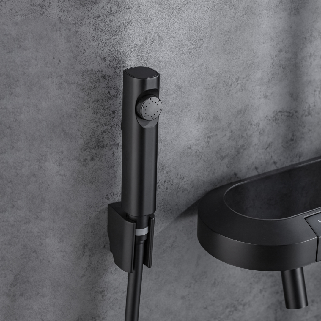 Opbouw Regendoucheset – Fabiano – Digitaal Display – Matt black