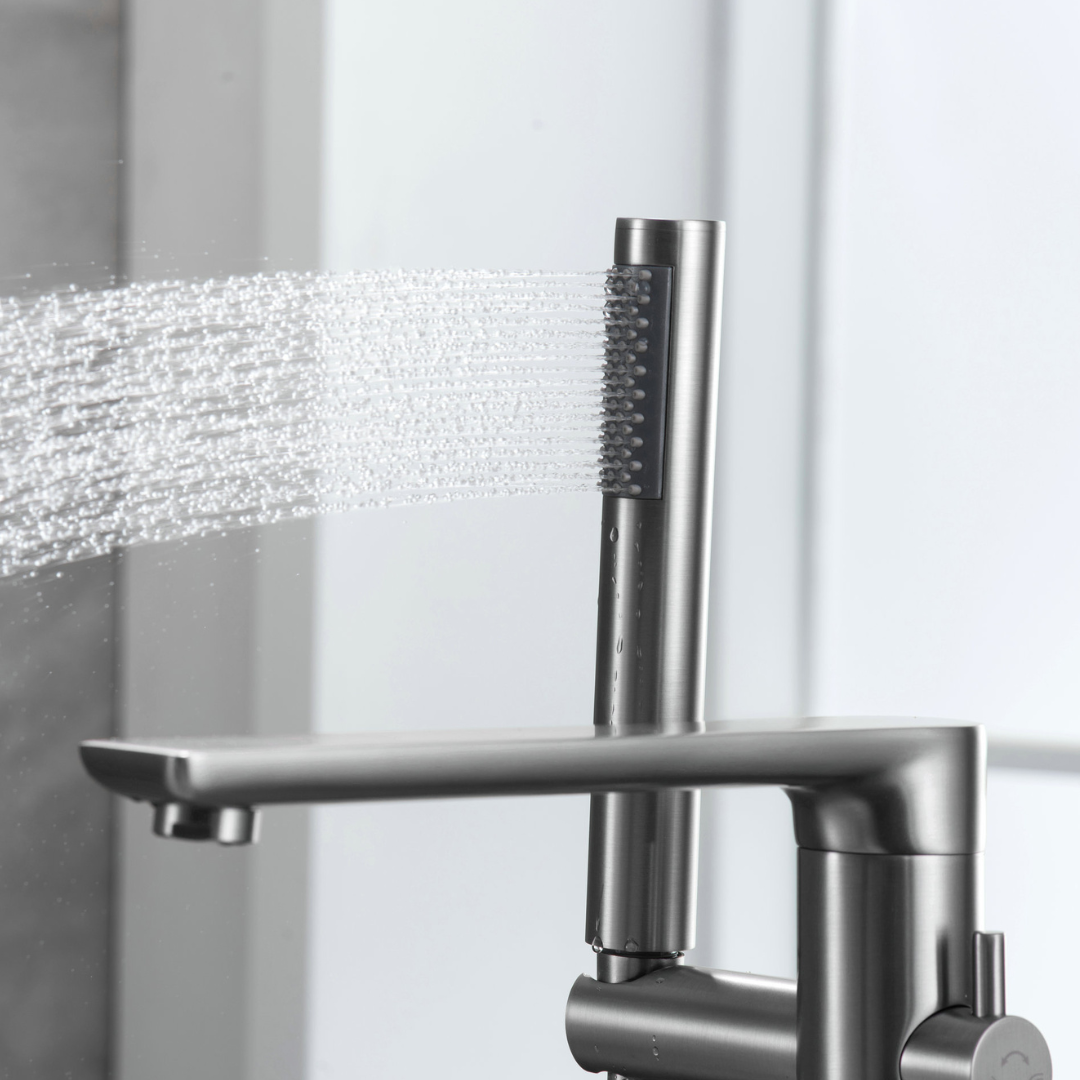 Vrijstaande badkraan Emilia - Gunmetal grey