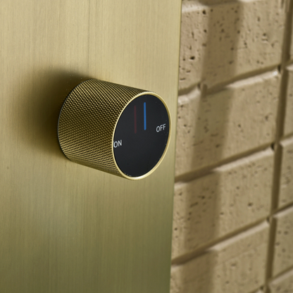 Douchepaneel Elena - LED - Digitaal display - Brushed gold