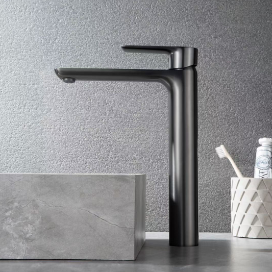 Hoge wastafelkraan  – Silvio – Gunmetal grey