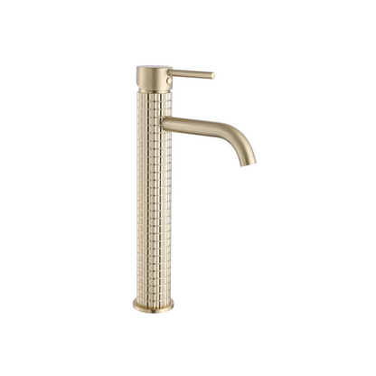 Hoge wastafelkraan Angelica - Brushed gold