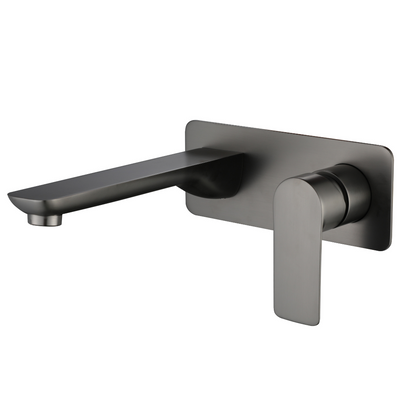 Inbouw wastafelkraan  – Silvio – Gunmetal grey