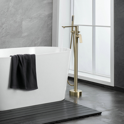 Vrijstaande badkraan Emilia - Brushed gold