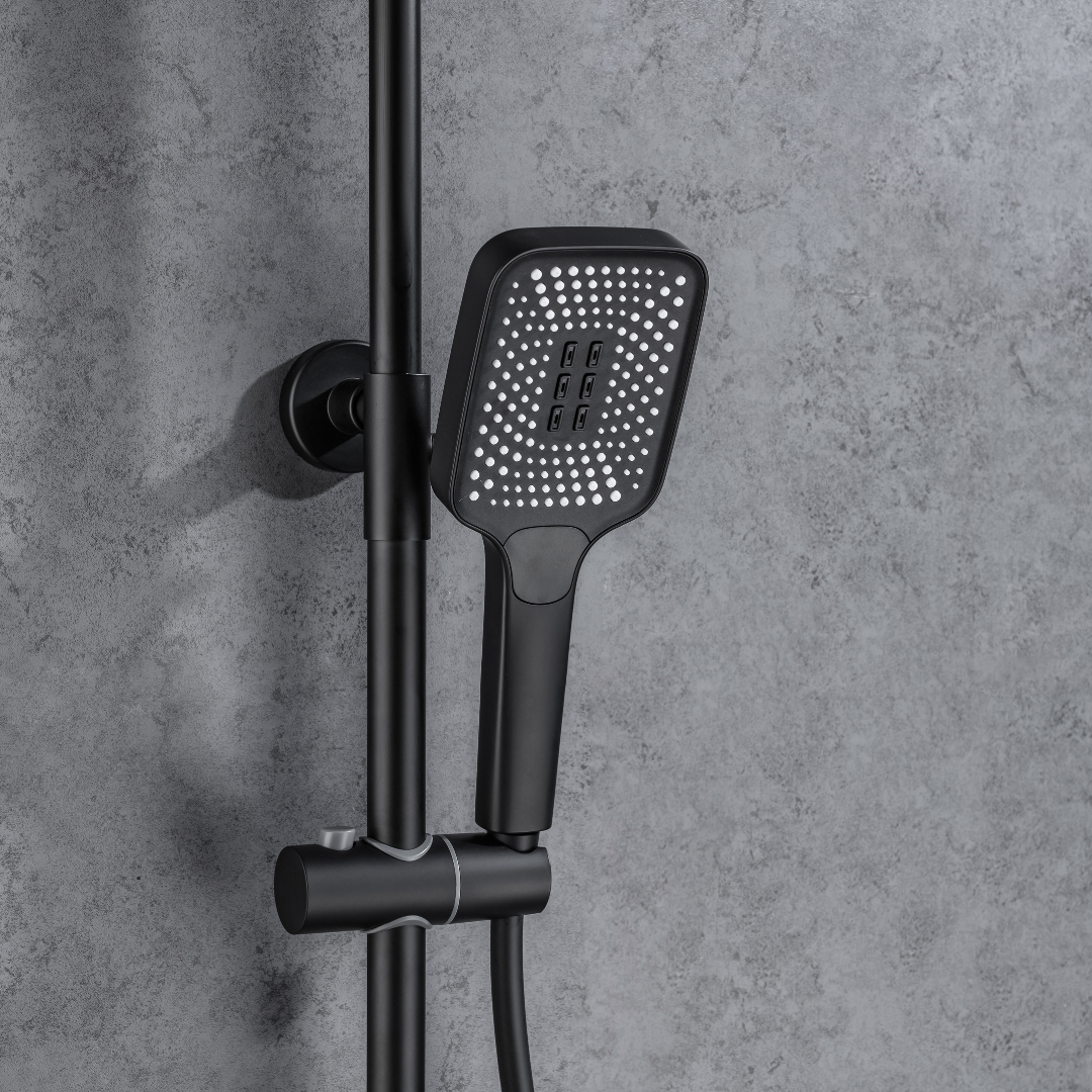 Opbouw Regendoucheset – Fabiano – Digitaal Display – Matt black