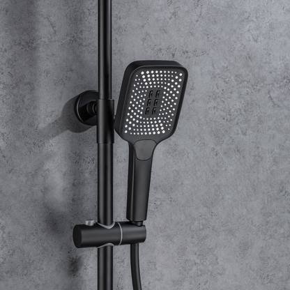 Opbouw Regendoucheset – Fabiano – Digitaal Display – Matt black
