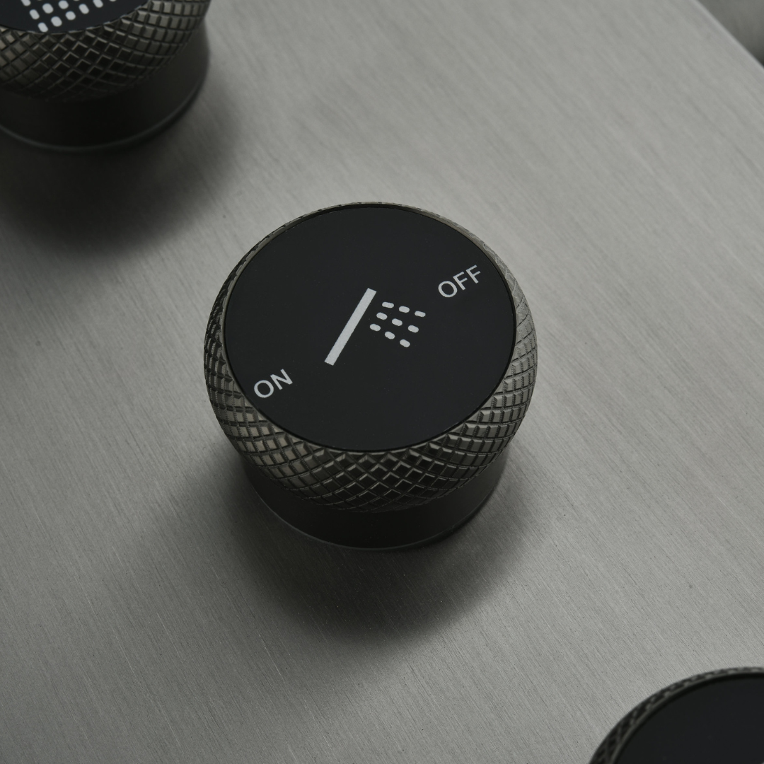 Douchepaneel Elena - LED - Digitaal display - Gunmetal grey