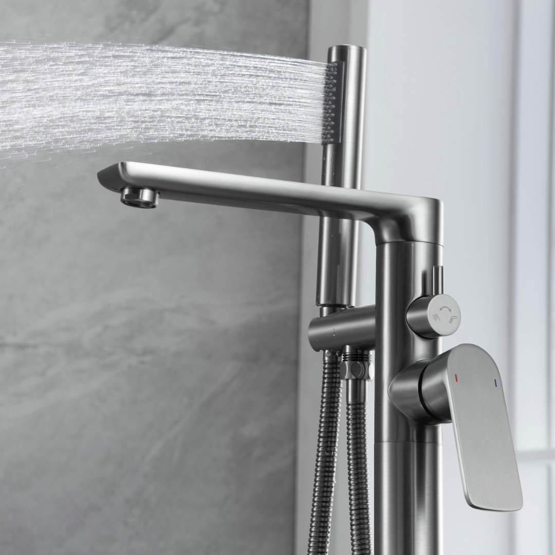 Vrijstaande badkraan Emilia - Gunmetal grey