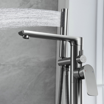 Vrijstaande badkraan Emilia - Gunmetal grey