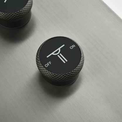 Douchepaneel Elena - LED - Digitaal display - Gunmetal grey