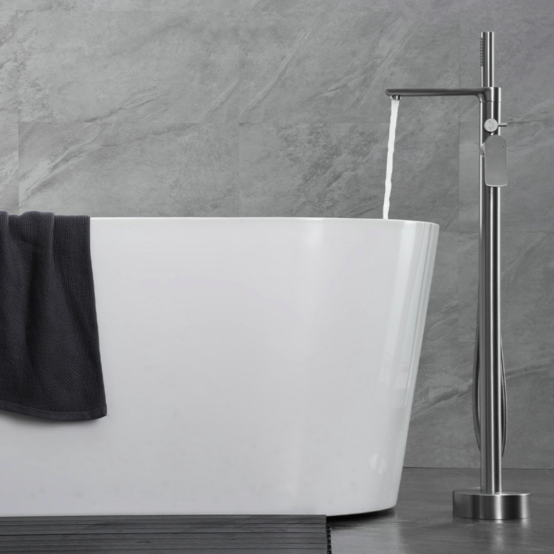 Vrijstaande badkraan Emilia - Gunmetal grey