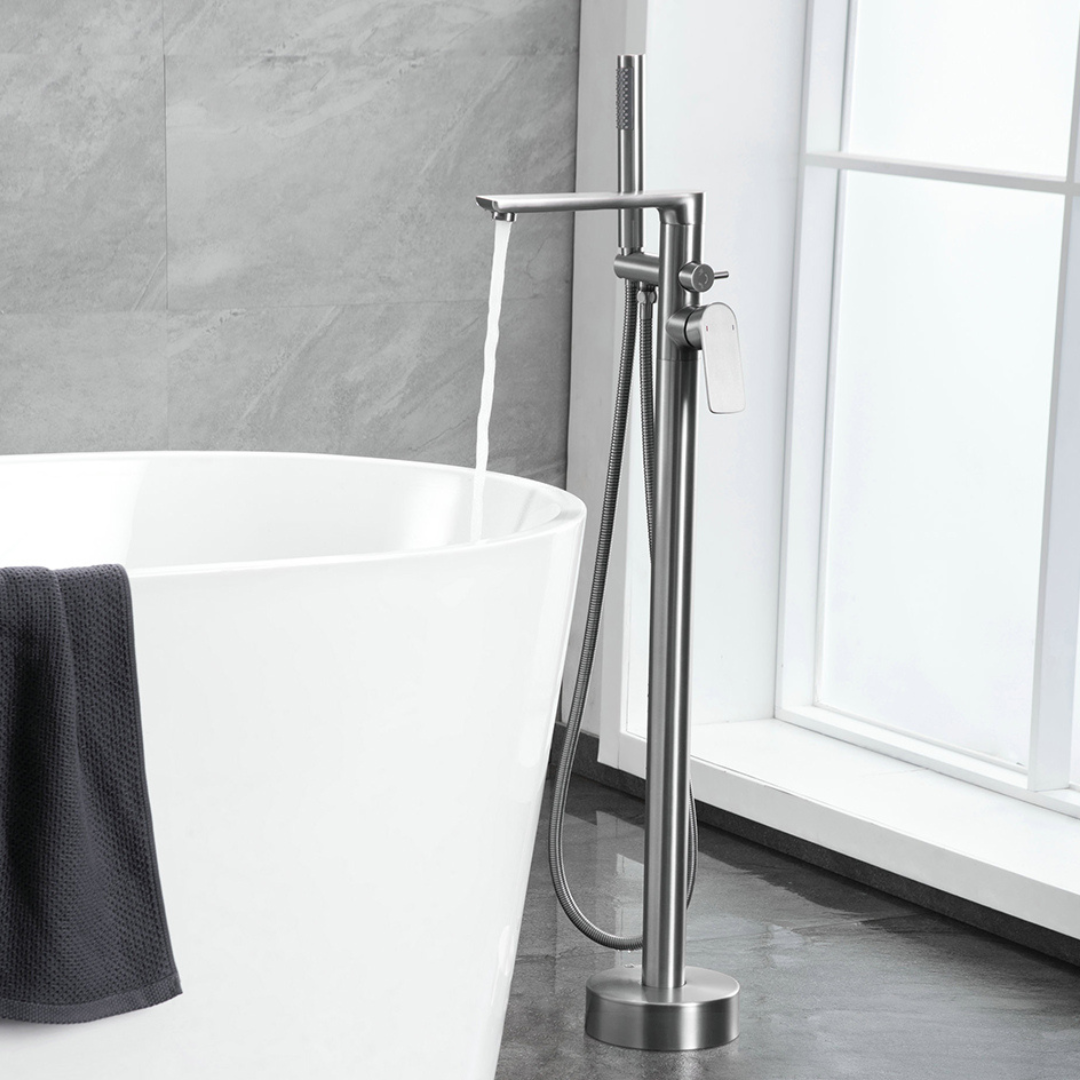 Vrijstaande badkraan Emilia - Gunmetal grey
