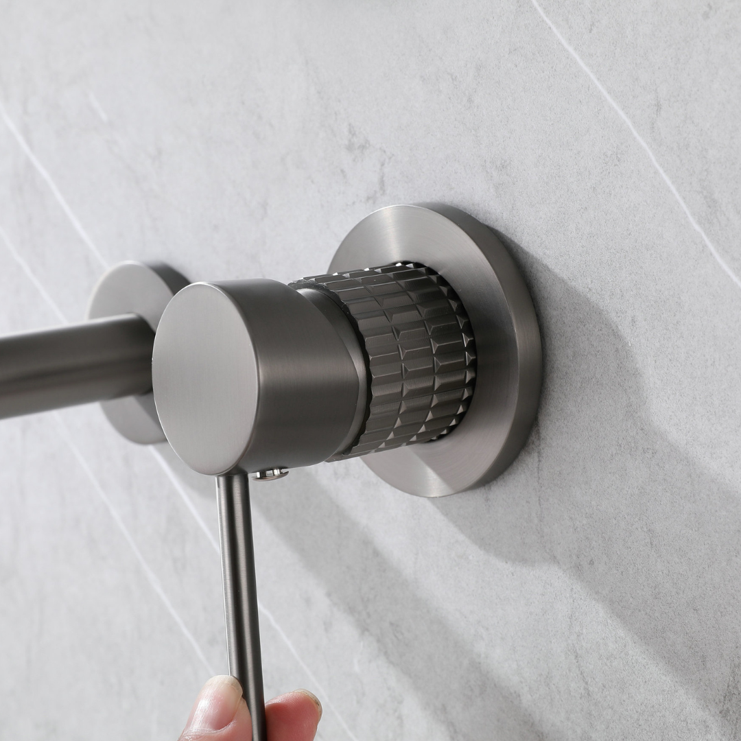 Inbouw wastafelkraan Angelica - Gunmetal grey