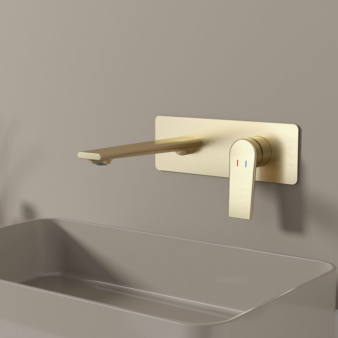 Inbouw wastafelkraan Diego  – Brushed gold