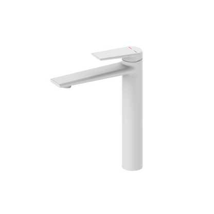 Hoge wastafelkraan Diego  – Matte white