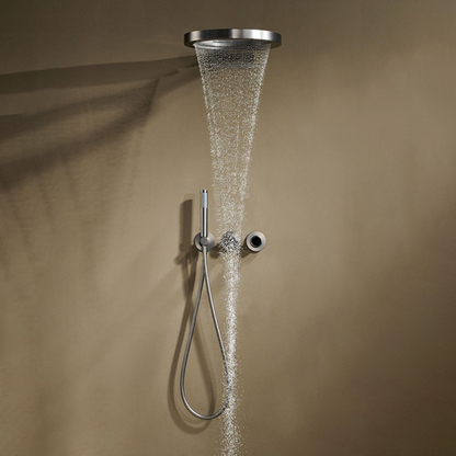 Thermostatische Inbouw Regendoucheset – Marino – Waterval & Staafhanddouche - Digitale Regeling – Chrome