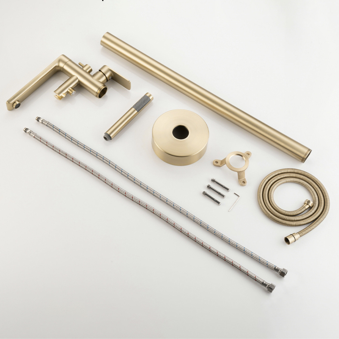 Vrijstaande badkraan Emilia - Brushed gold