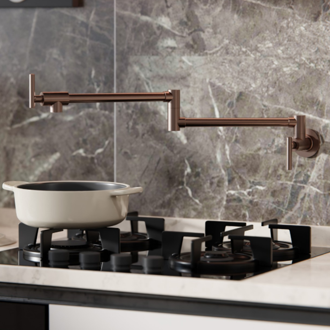 Pot Filler Capri – Brushed bronze