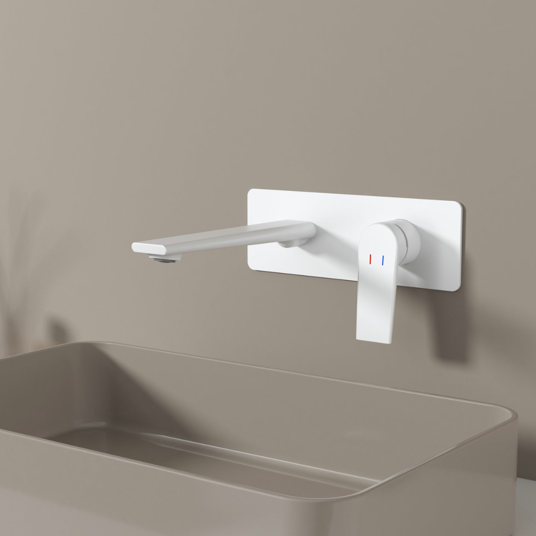 Inbouw wastafelkraan Diego  – Matte white