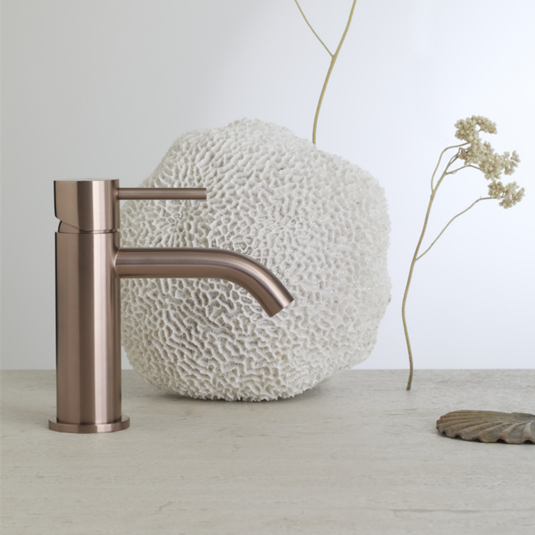 Opbouw wastafelkraan Capri - 1-Gats - Brushed bronze