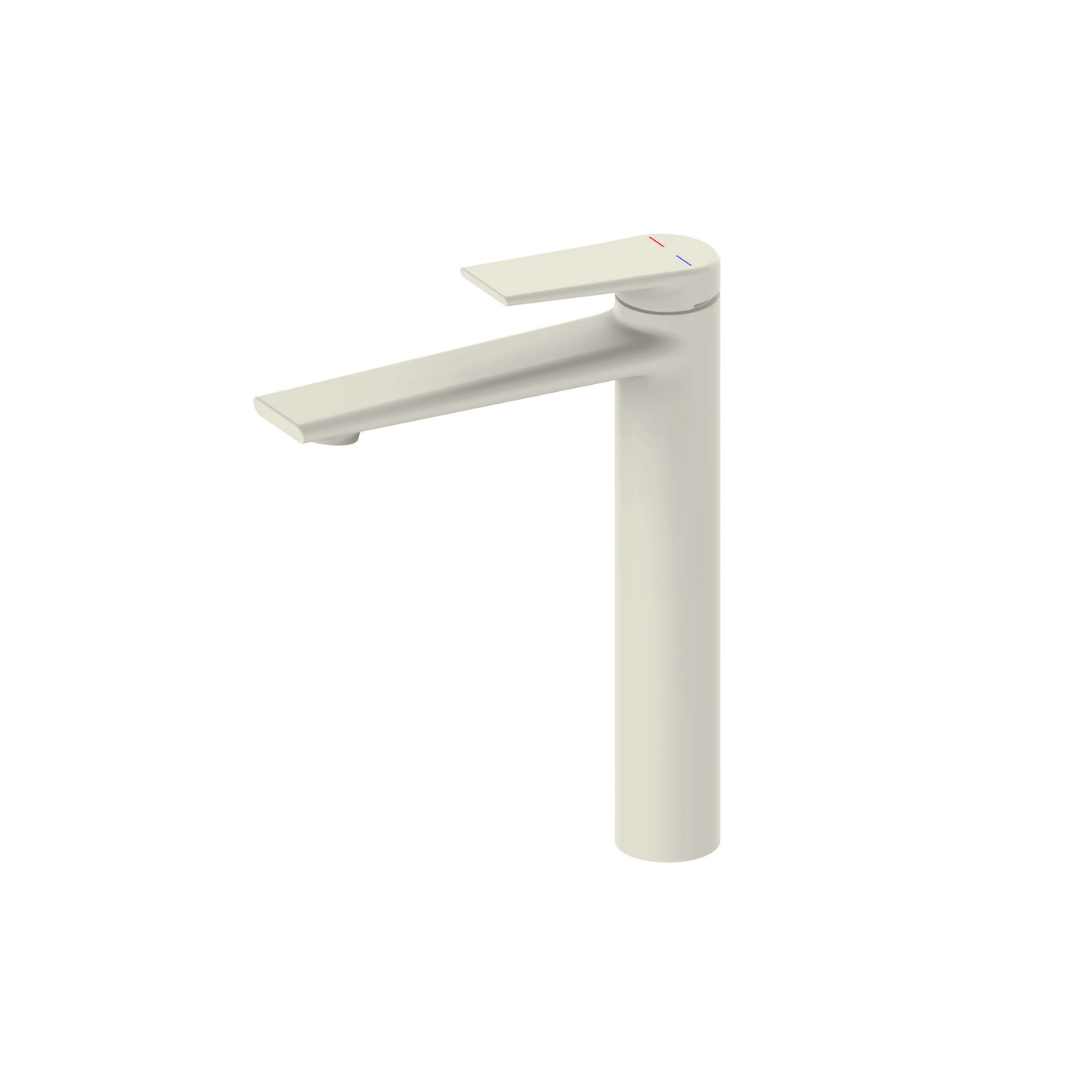 Hoge wastafelkraan Diego  – Creme wit