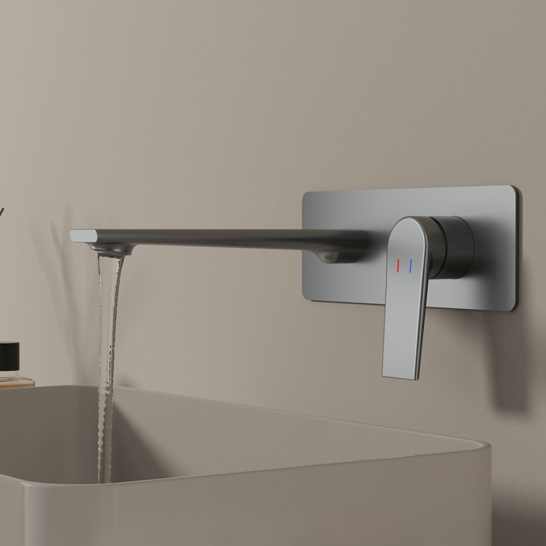 Inbouw wastafelkraan Diego  – Gunmetal grey