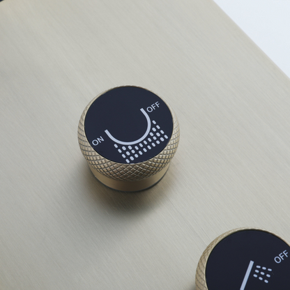 Douchepaneel Elena - LED - Digitaal display - Brushed gold