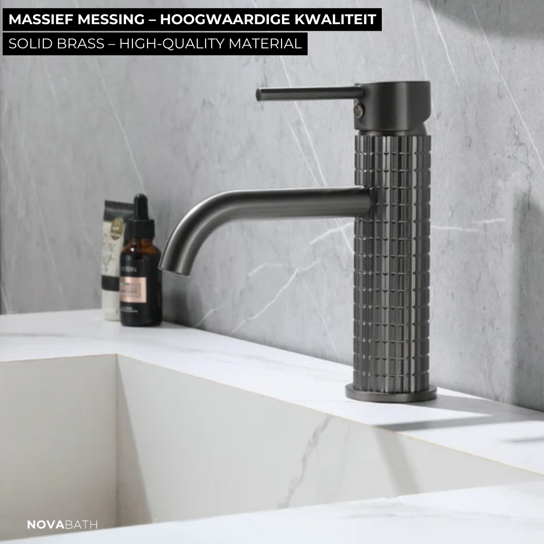 Hoge wastafelkraan Angelica - Gunmetal grey