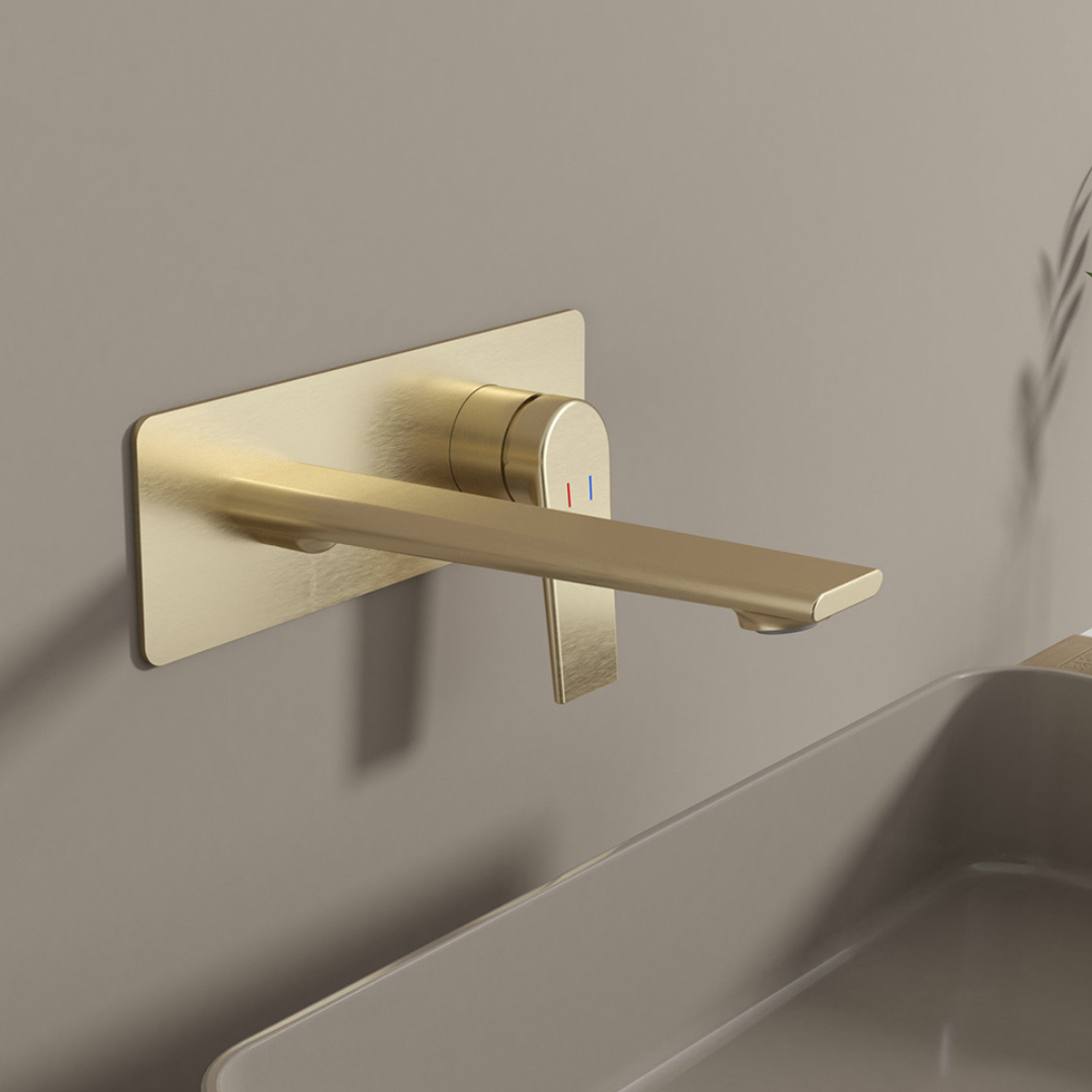 Inbouw wastafelkraan Diego  – Brushed gold
