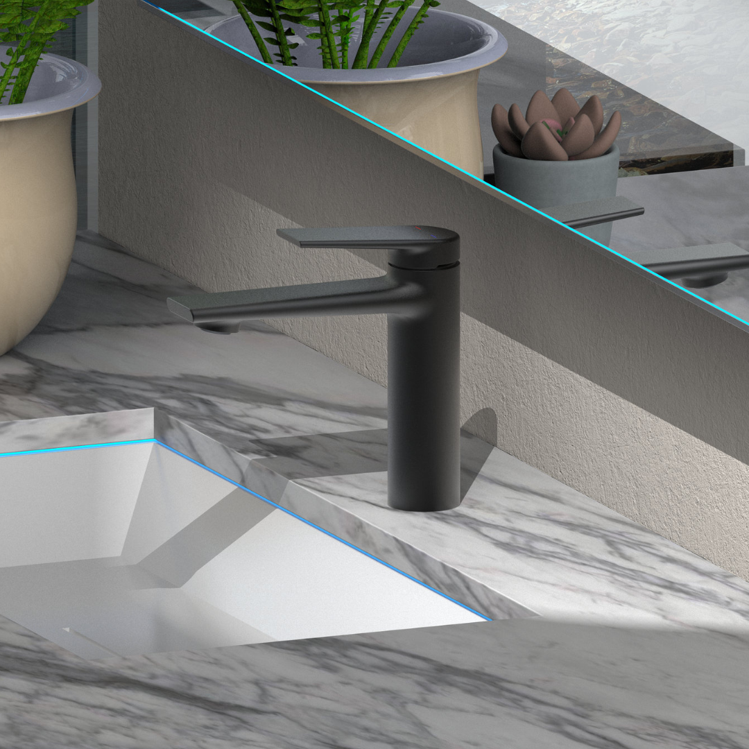 Opbouw wastafelkraan Diego  – Matte black