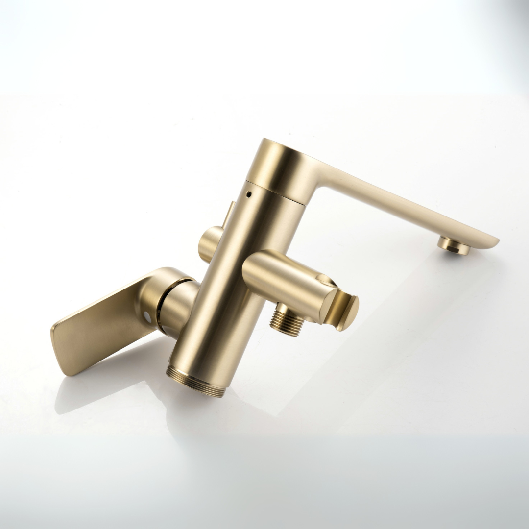 Vrijstaande badkraan Emilia - Brushed gold