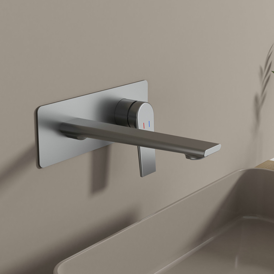 Inbouw wastafelkraan Diego  – Gunmetal grey