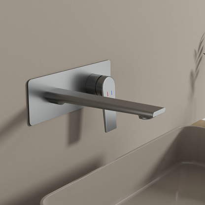 Inbouw wastafelkraan Diego  – Gunmetal grey