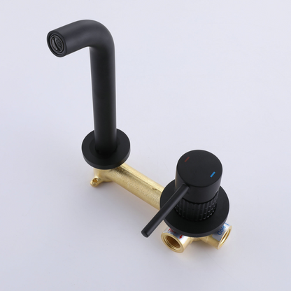 Inbouw wastafelkraan Angelica - Matte black