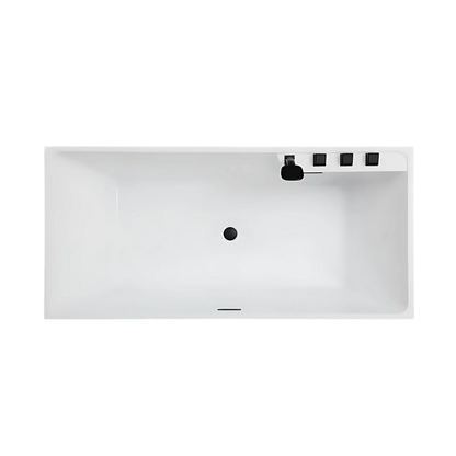 Vrijstaand Massagebad – Santorini – Glans Wit – 170x80x58 cm